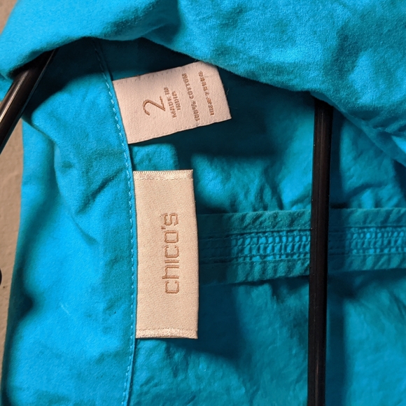 Turquoise Chico's Jacket - Picture 5 of 7